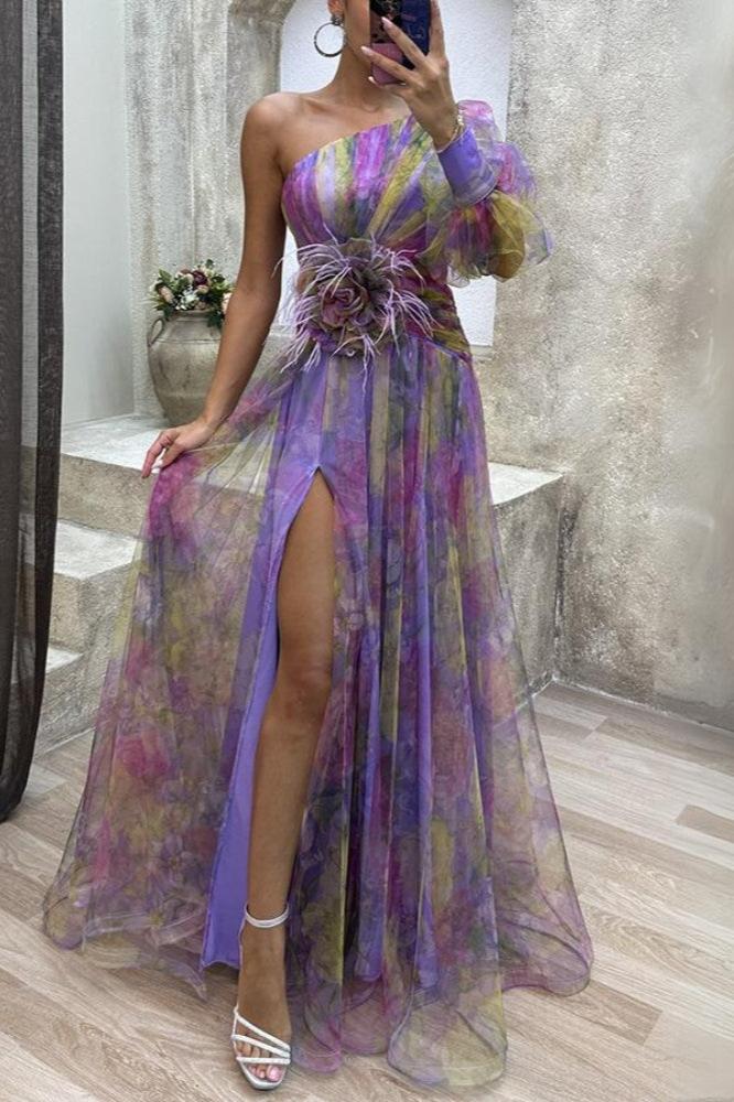 Olivia Elegant Split Dress
