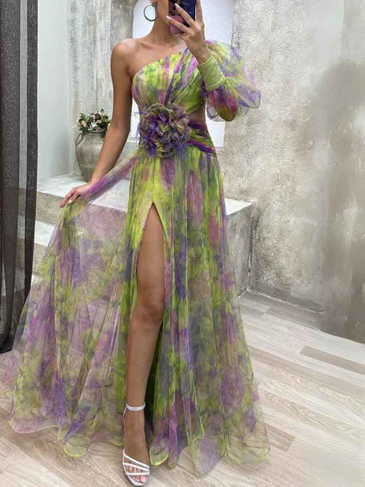 Olivia Elegant Split Dress