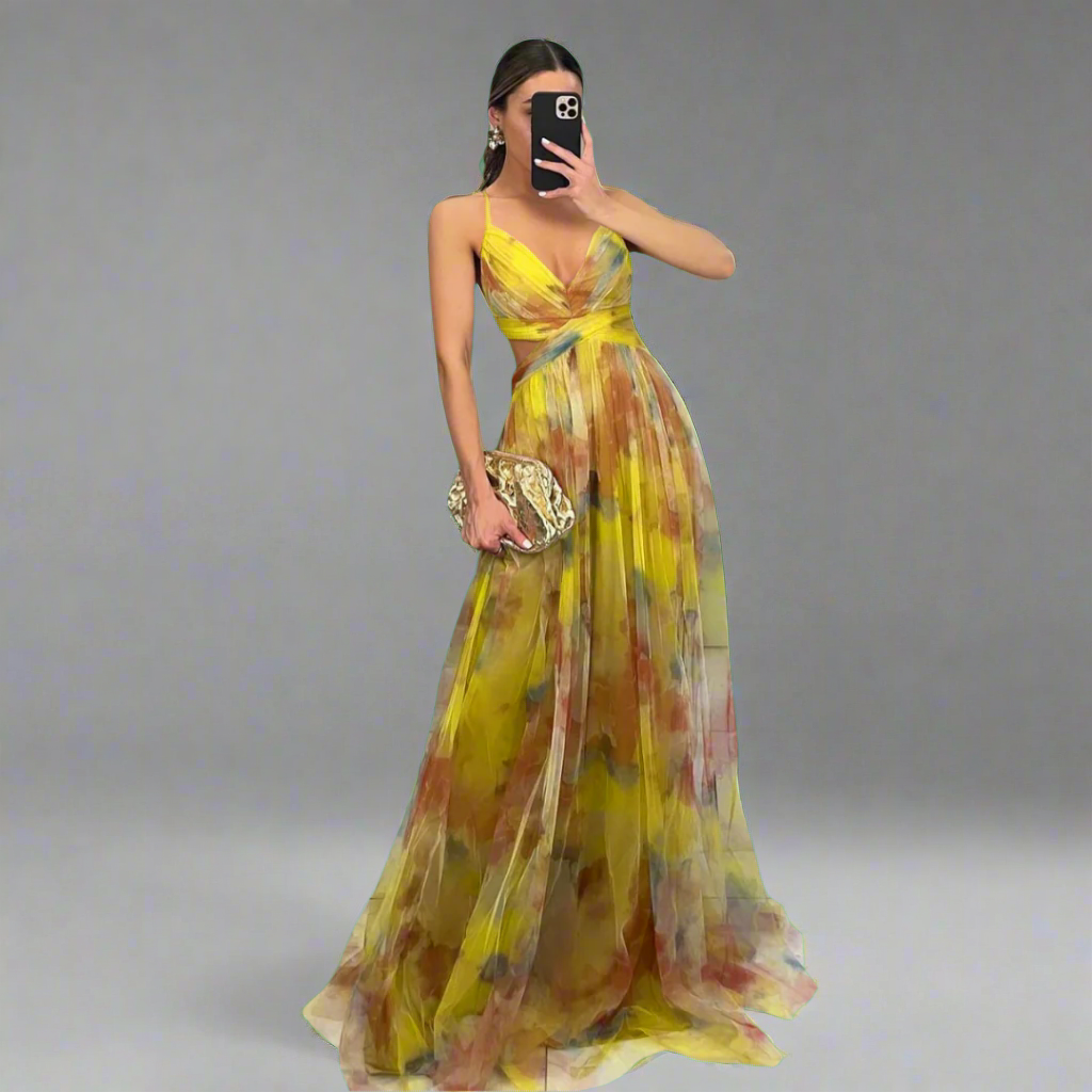 Prysentha | Maxi Dress with Flowing Elegance