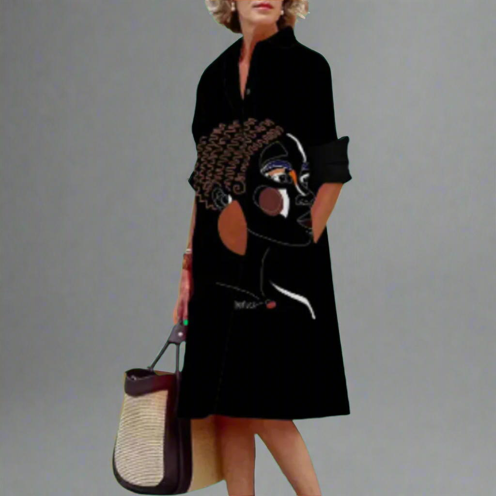 Lieselie | Handcrafted Premium Midi Dress with Polka Dots