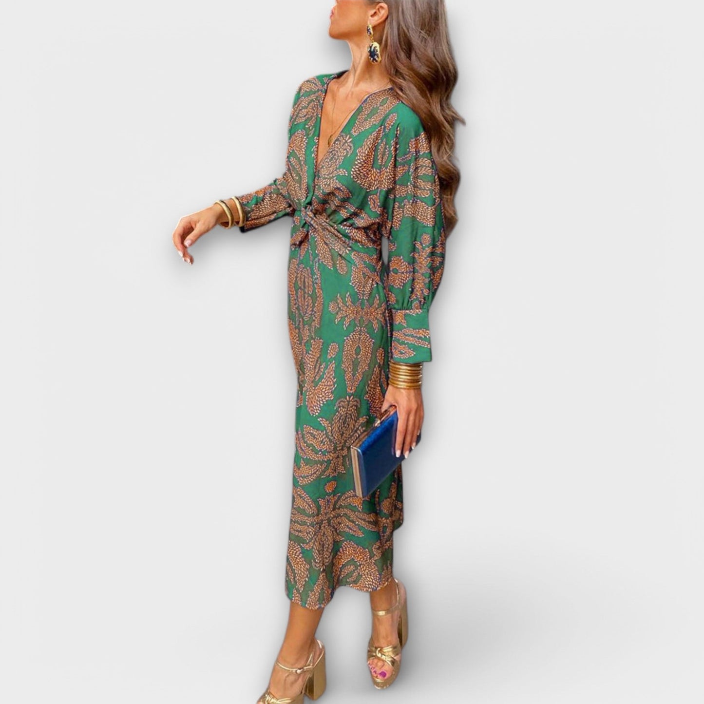 Oriana – Elegant Long-Sleeve Dress