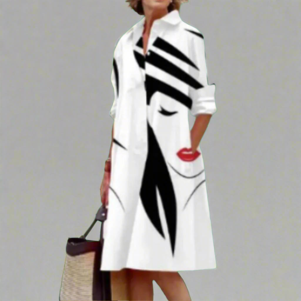 Ruth | Handcrafted Premium Midi Dress with Polka Dots