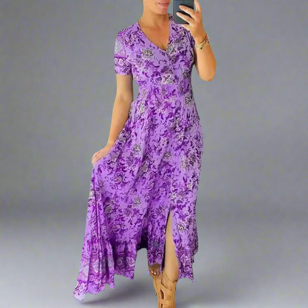 Gritta | Elegant Floral Pattern Dress