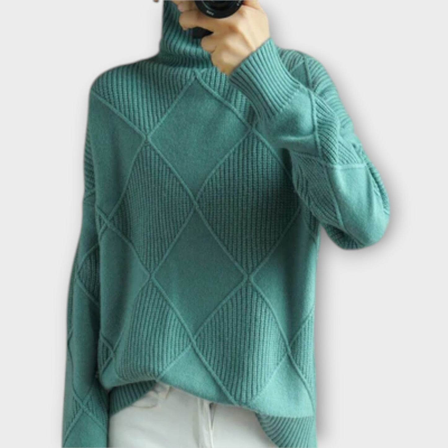 Melanie – Cozy Cashmere Turtleneck Sweater
