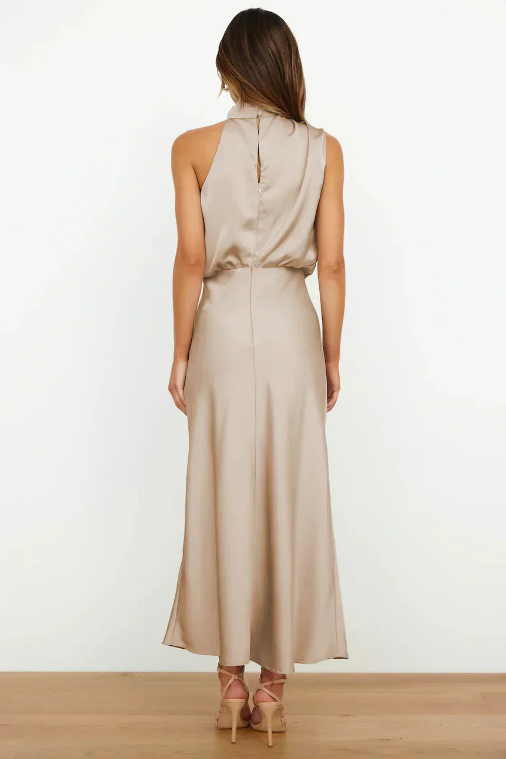 Rosea Backless Midi Dress