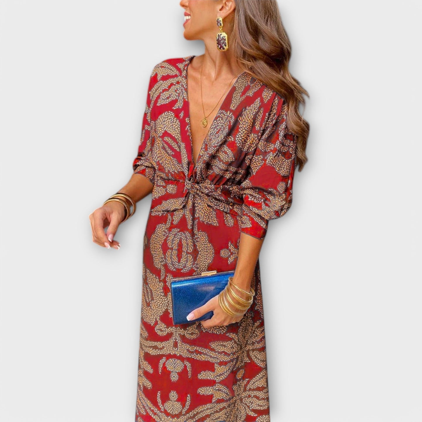 Oriana – Elegant Long-Sleeve Dress
