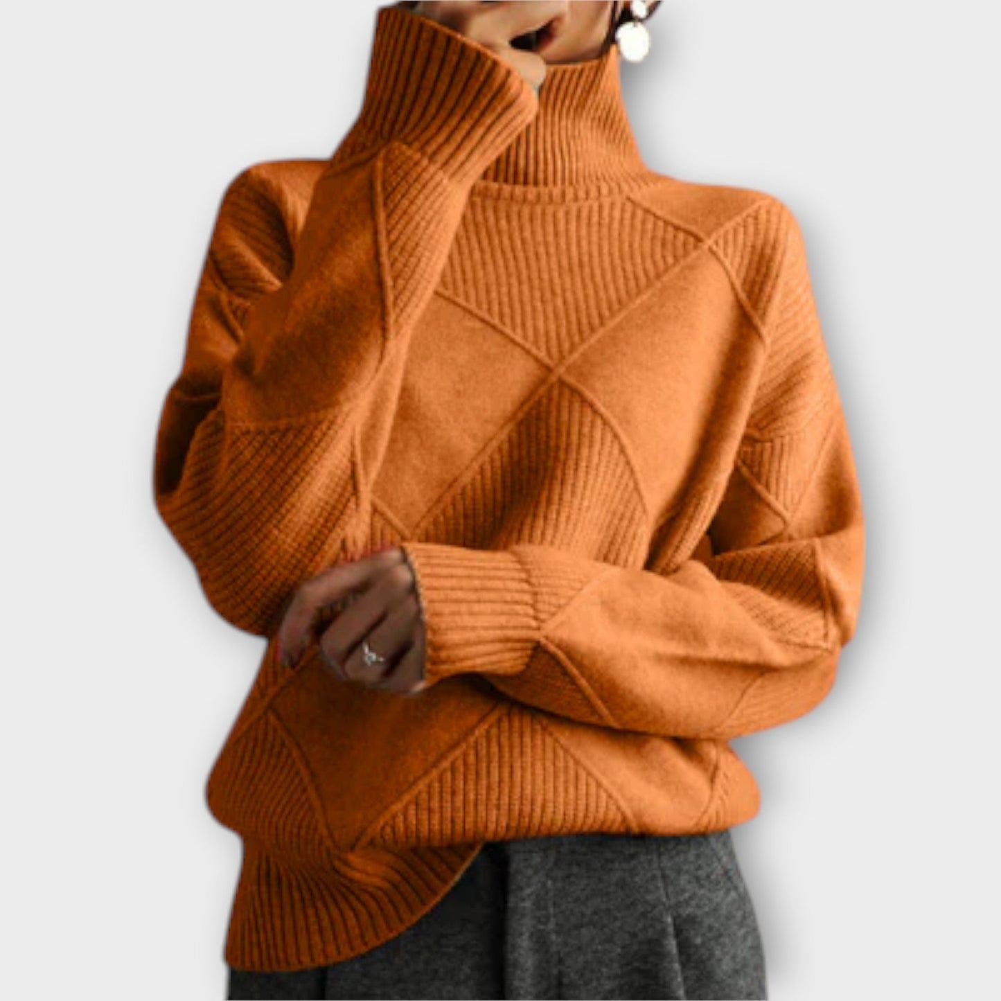 Melanie – Cozy Cashmere Turtleneck Sweater