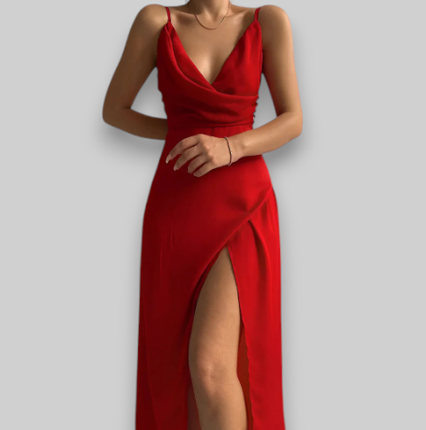 Noelia – Luxurious Satin Dress