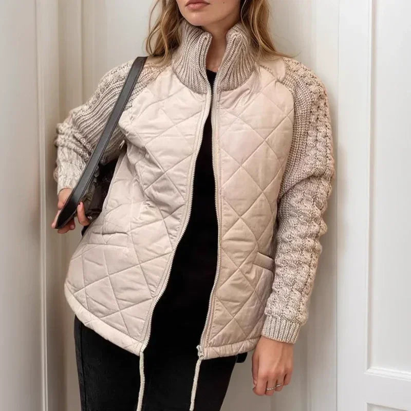 Norwegian Soft™ Quilted Jacket with Knit Details / European Design that Embodies Style!
