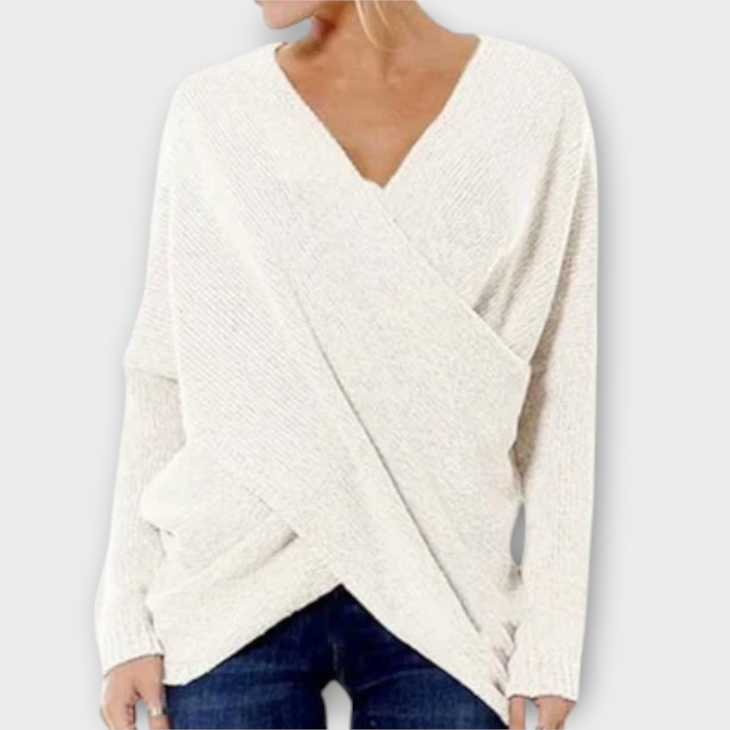 Heidi – Cross-Front Sweater