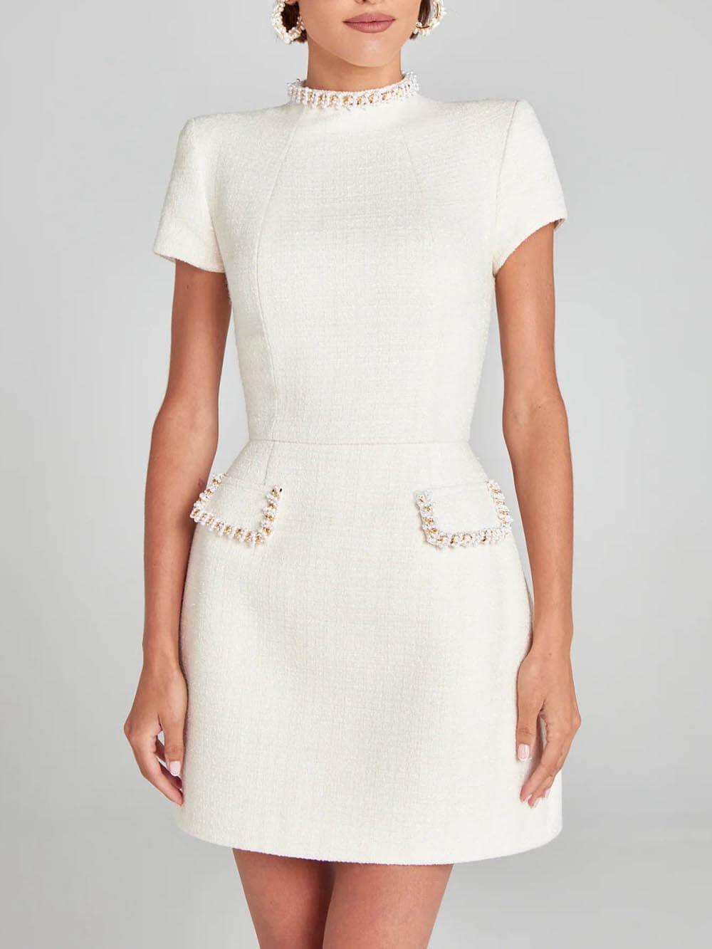 Round Neck / White / XL