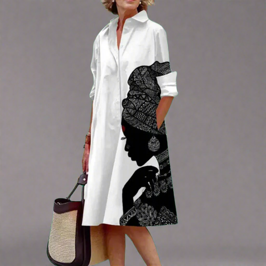 Ayleen | Handmade Premium Midi Dress with Polka Dots