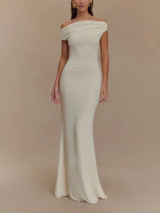 Slinky Maxi Dress With Hardware