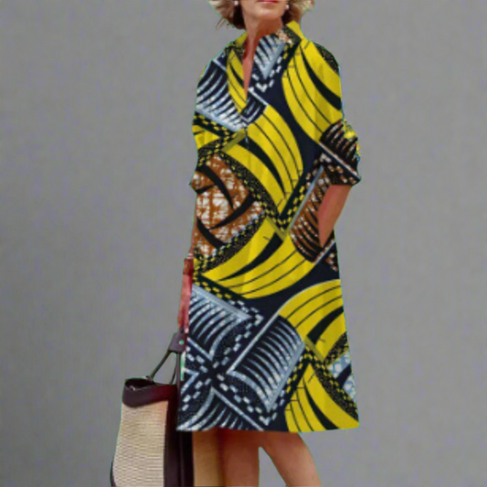 Gisela | Handcrafted Premium Midi Dress with Polka Dots