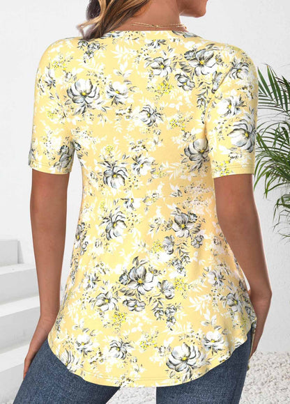 Veron | Modern Floral Top