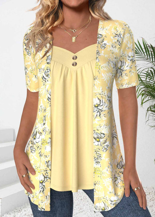 Veron | Modern Floral Top