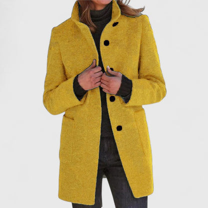 Elena™ | Elegant Wool Blend Coat