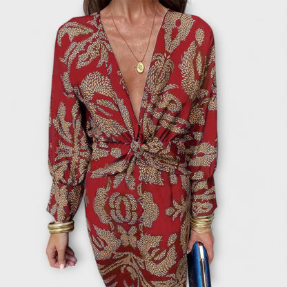 Oriana – Elegant Long-Sleeve Dress