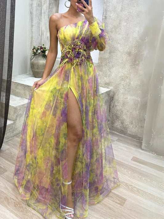 Olivia Elegant Split Dress