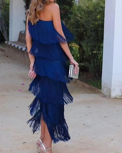 Rosea Effortless Elegance Off-Shoulder Dress