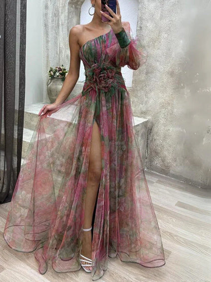 Olivia Elegant Split Dress