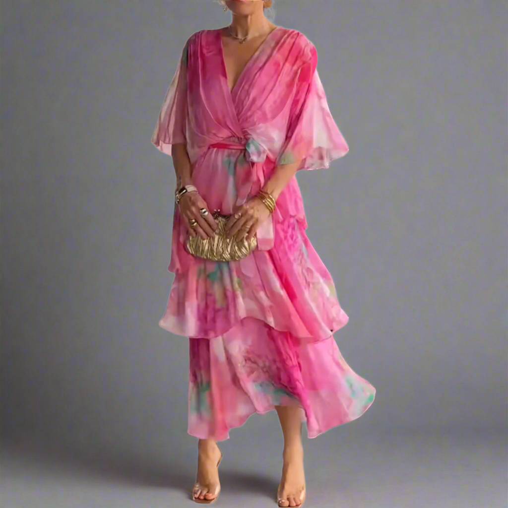 Helena | Elegant Chiffon Dress for Summer