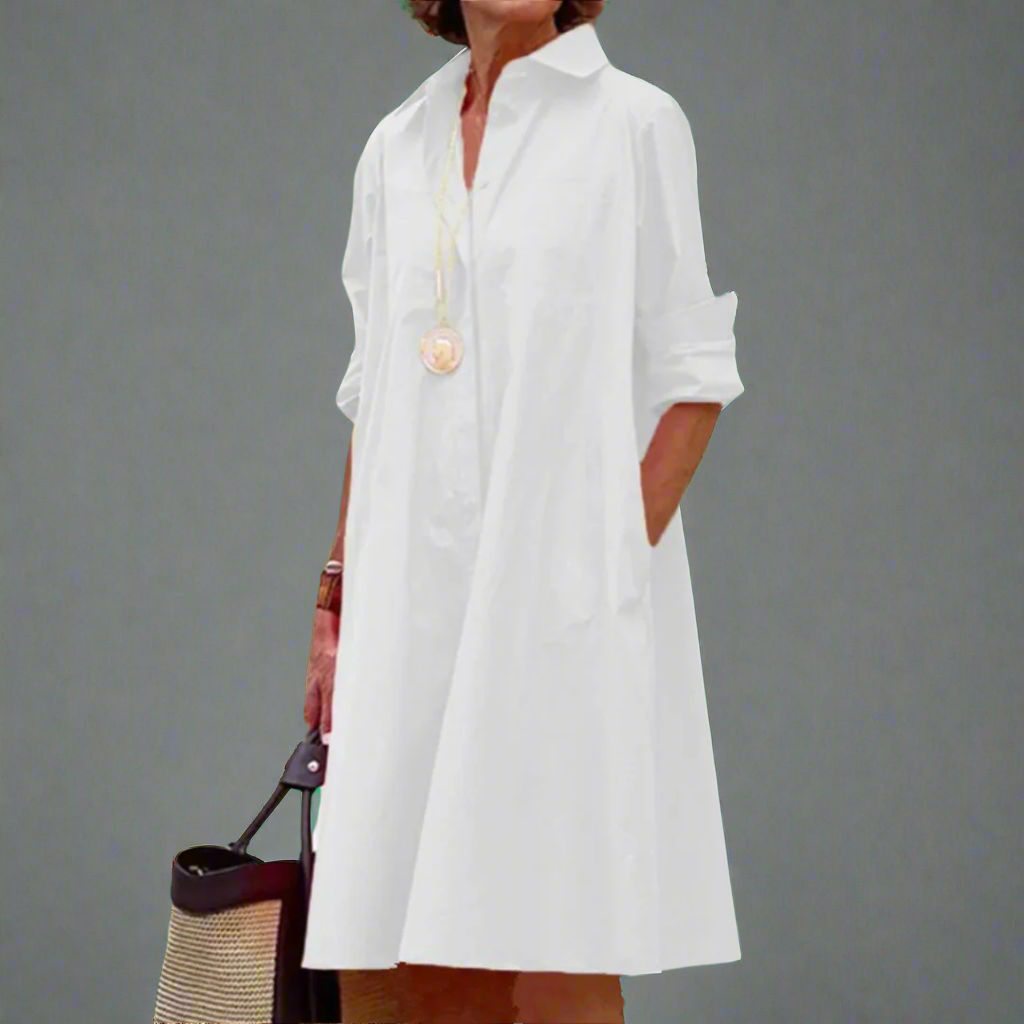 Christiana | Elegant Long Sleeve Dress with Pocket