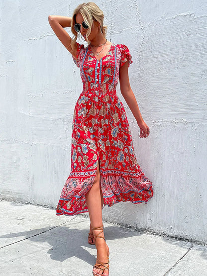 Kayleigh - Jurk met bloemenprint
