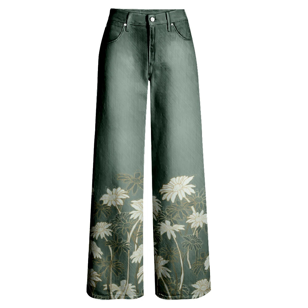 Women's Vintage Jeans Flares Loose Party