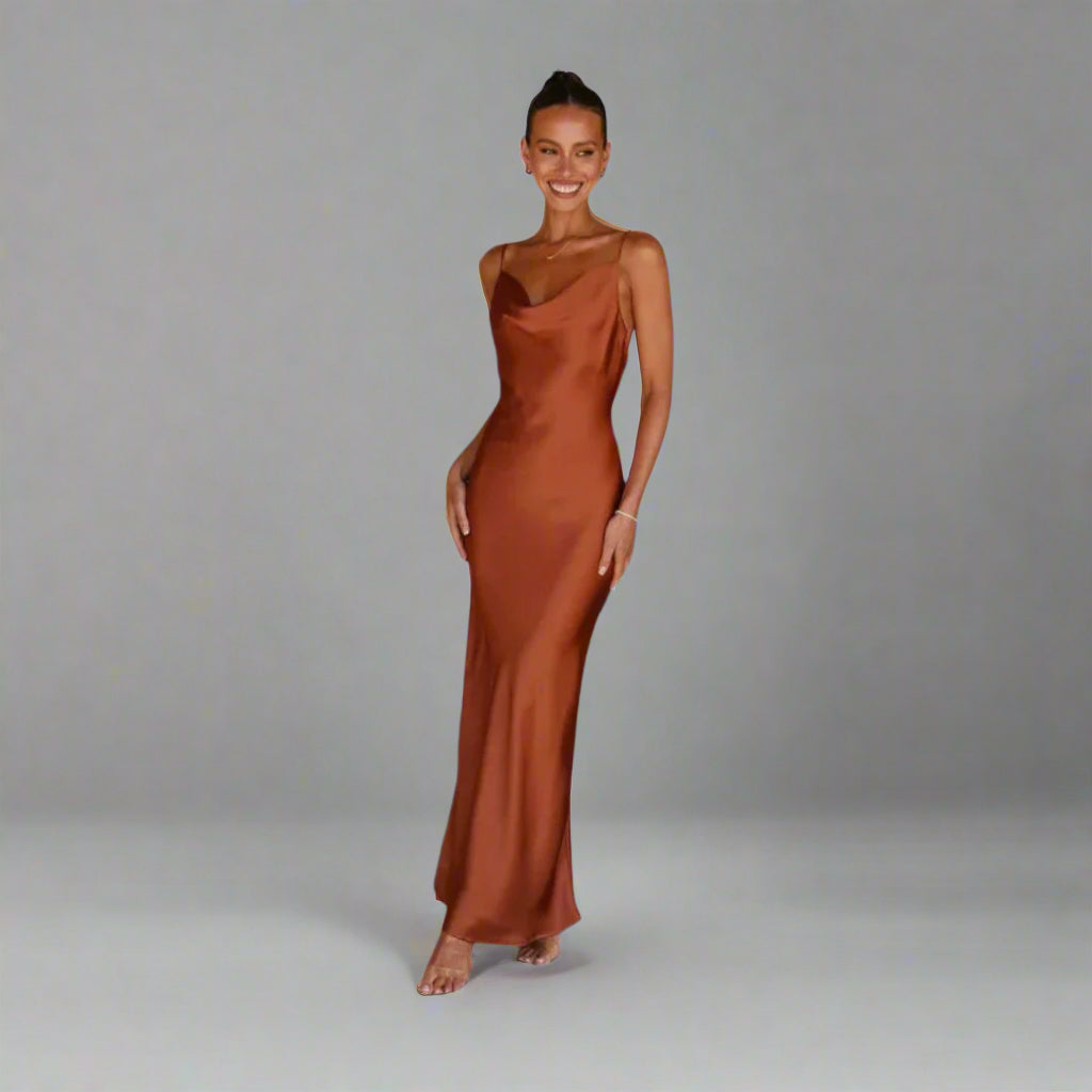 Claudia | Elegant Satin Dress for Special Moments