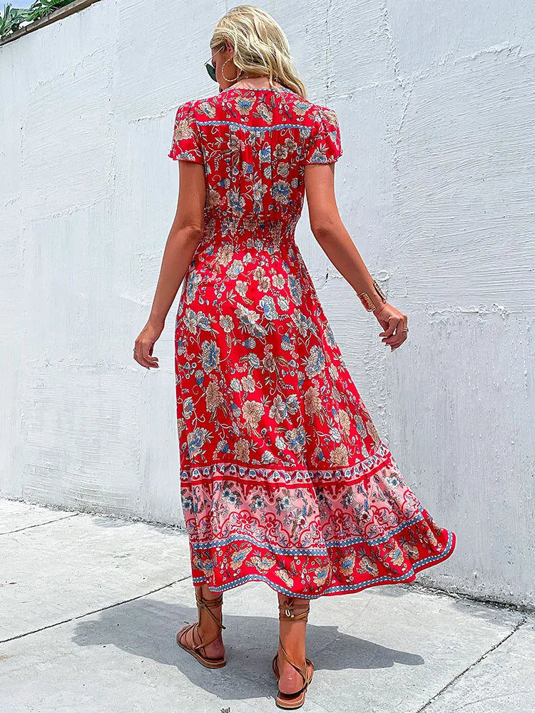 Kayleigh - Jurk met bloemenprint