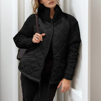 Norwegian Soft™ Quilted Jacket with Knit Details / European Design that Embodies Style!