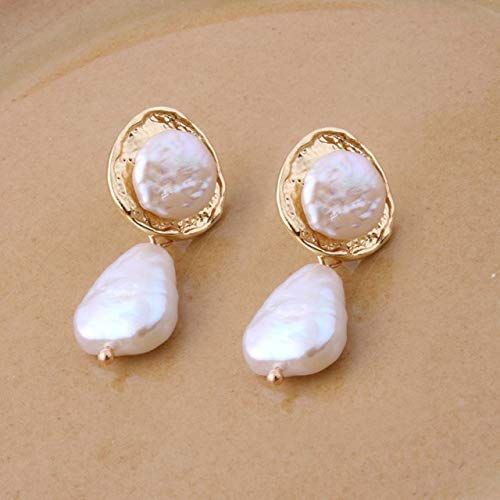 Vintage Geometric Pearl Earrings
