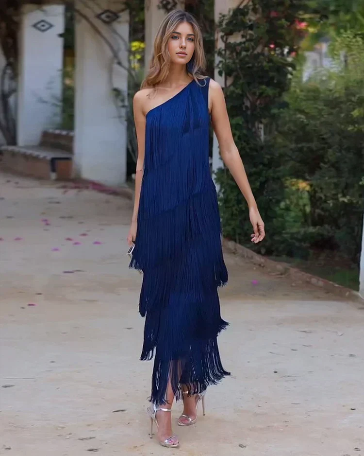 Rosea Effortless Elegance Off-Shoulder Dress