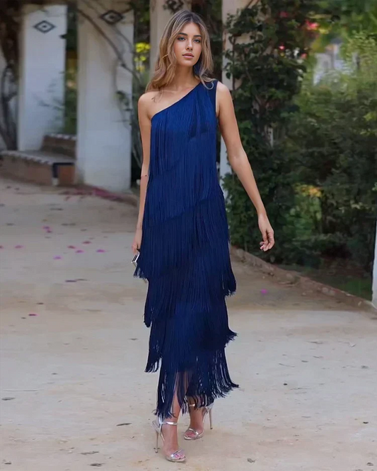 Rosea Effortless Elegance Off-Shoulder Dress