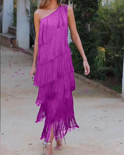 Rosea Effortless Elegance Off-Shoulder Dress