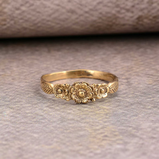 Flower Gold Ring