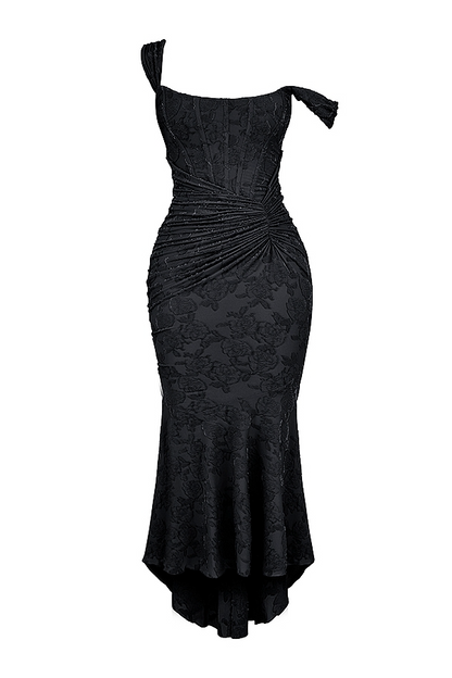 Dove - Elegant Slim Cut Lace Maxi Dress