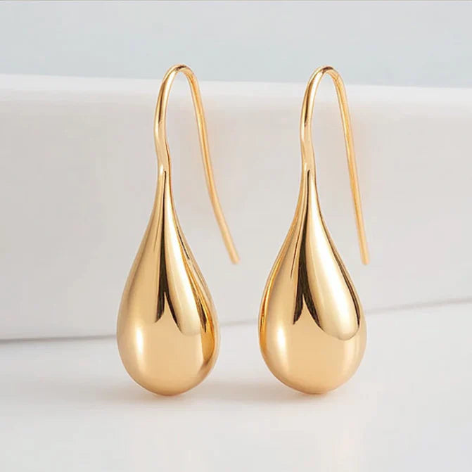 Vintage Golden Waterdrop Earrings