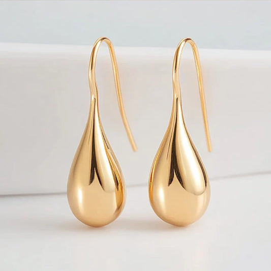 Vintage Golden Waterdrop Earrings